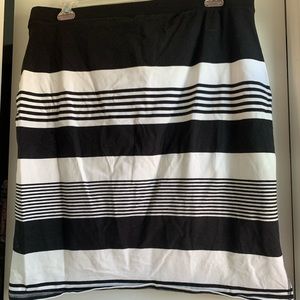 Striped Pencil Skirt